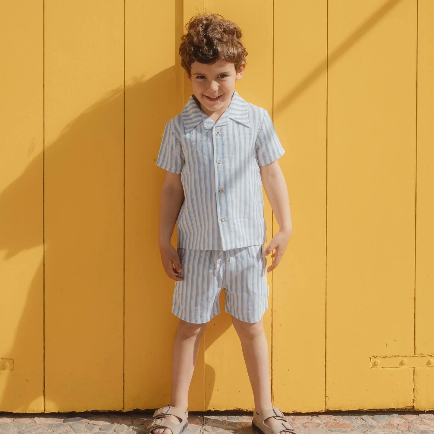 LITTLE DUTCH. Πουκάμισο κοντομάνικο Multi Stripe