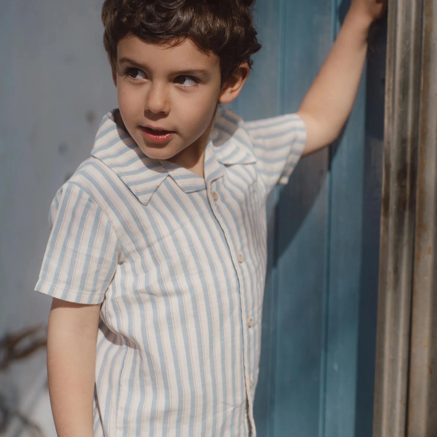 LITTLE DUTCH. Πουκάμισο κοντομάνικο Multi Stripe