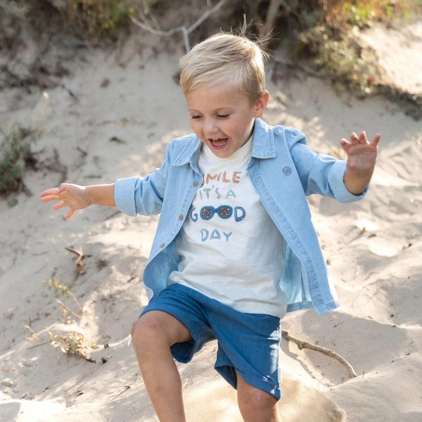 LITTLE DUTCH. Πουκάμισο μακρυμάνικο Denim