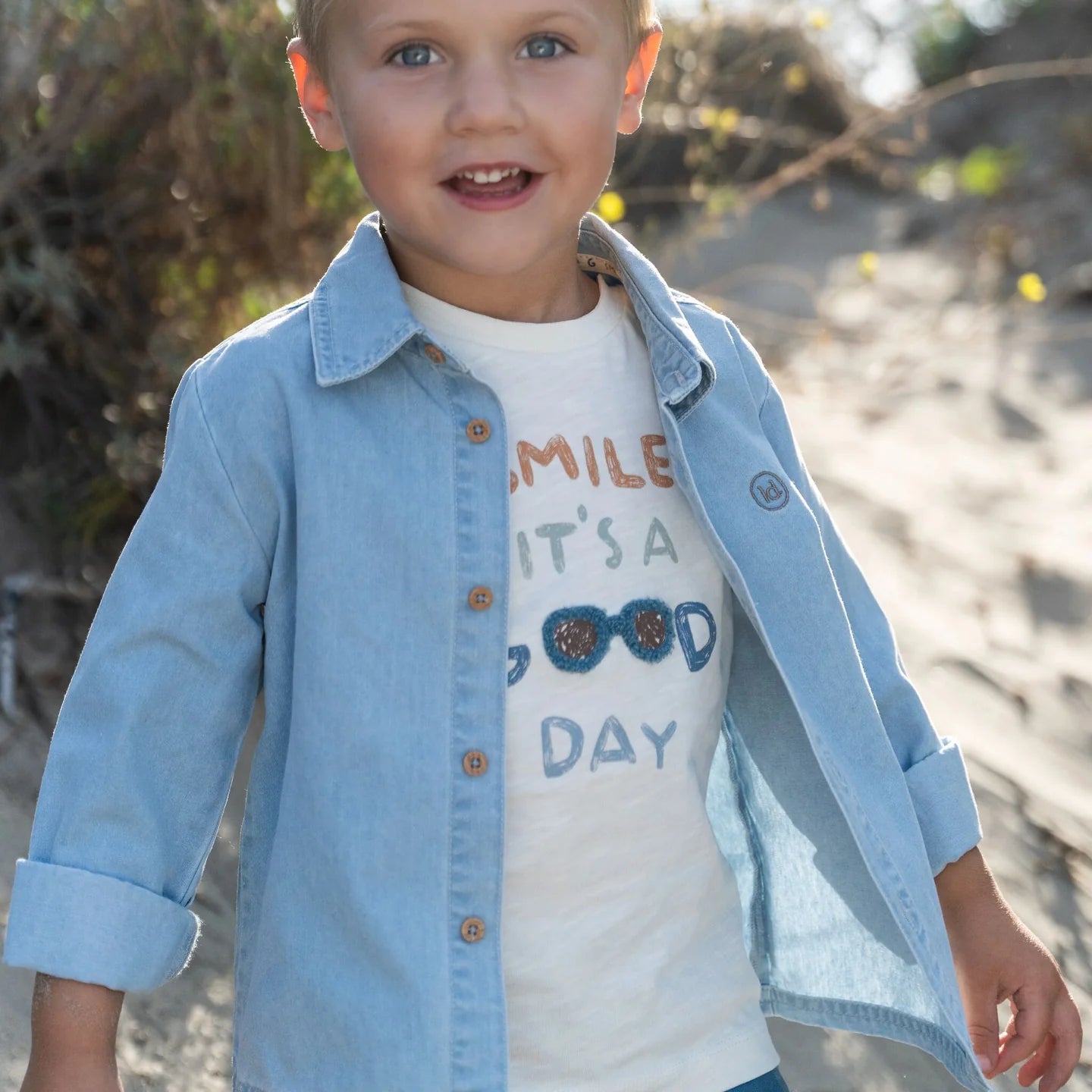LITTLE DUTCH. Πουκάμισο μακρυμάνικο Denim