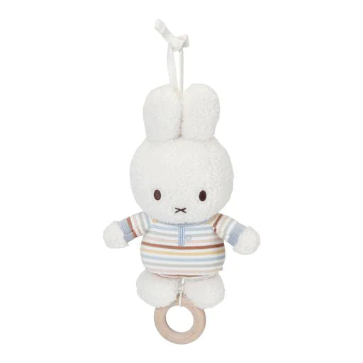 LITTLE DUTCH. Υφασμάτινο μουσικό κουκλάκι Miffy Vintage Sunny Stripes