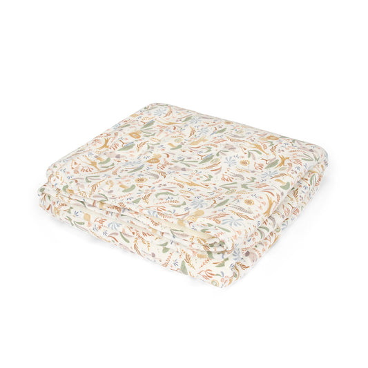 LITTLE DUTCH. Κουβέρτα με επένδυση fleece Safari Wonders 110x140