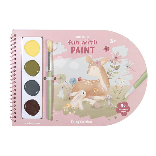 LITTLE DUTCH. Μπλοκ ζωγραφικής με νερομπογιές Fairy Garden