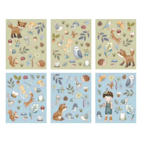 LITTLE DUTCH. Σετ με αυτοκόλλητα Forest Friends