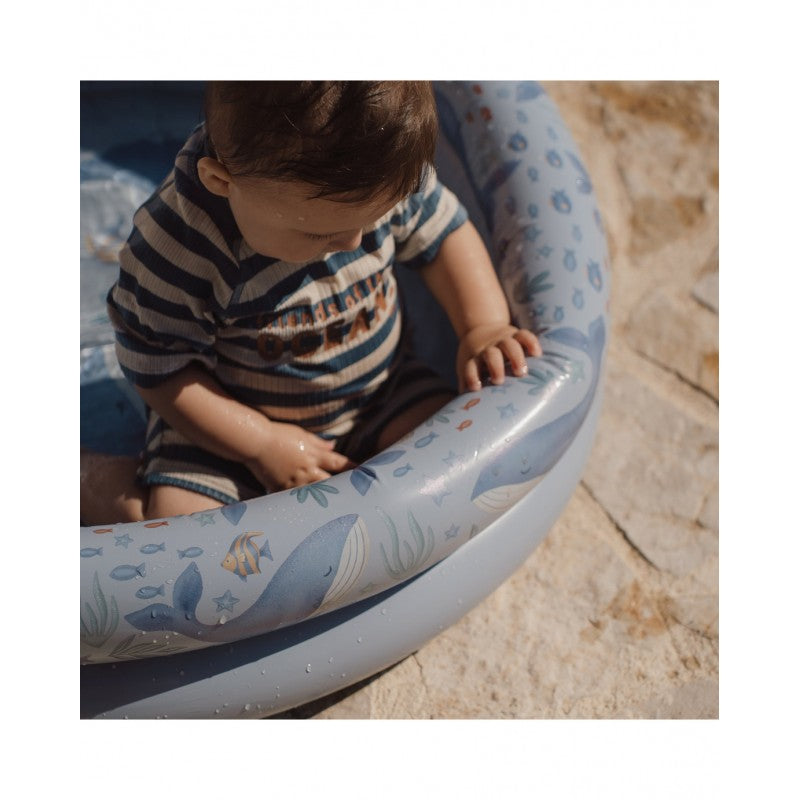 LITTLE DUTCH. Φουσκωτή Πισίνα με Ουρά Φάλαινας Ocean World 80 εκ