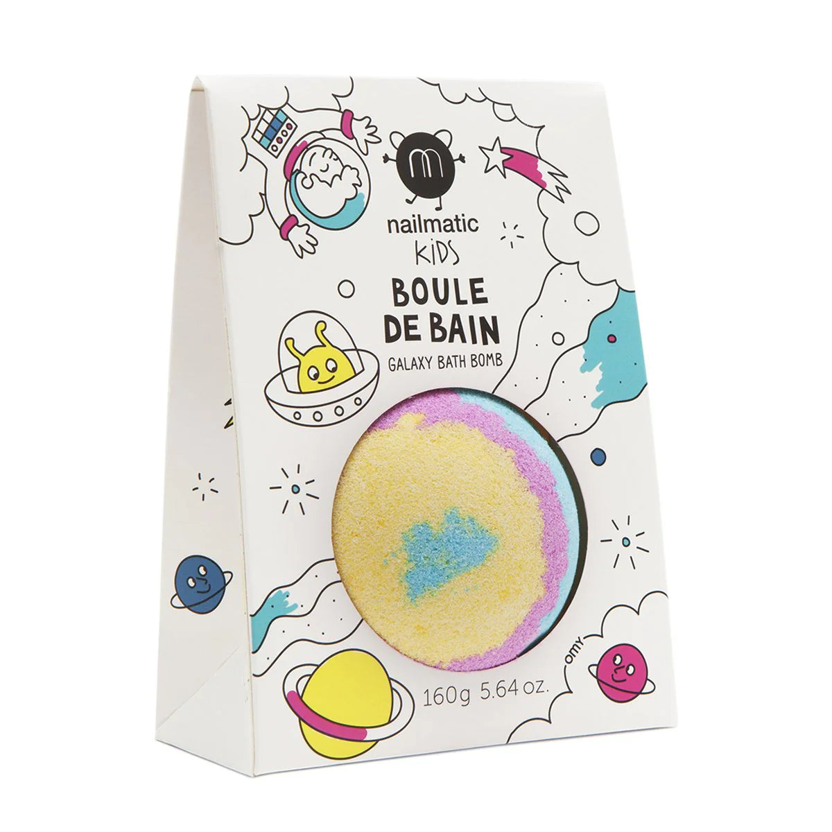 NAILMATIC. Bath bomb Galaxy (ροζ-κίτρινο-γαλάζιο)