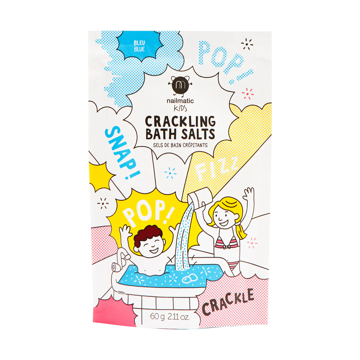 NAILMATIC. Crackling bath salt (μπλε)