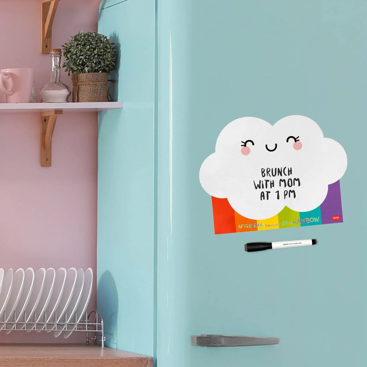 Legami Rainbow Magnetic Whiteboard - Something To Remember