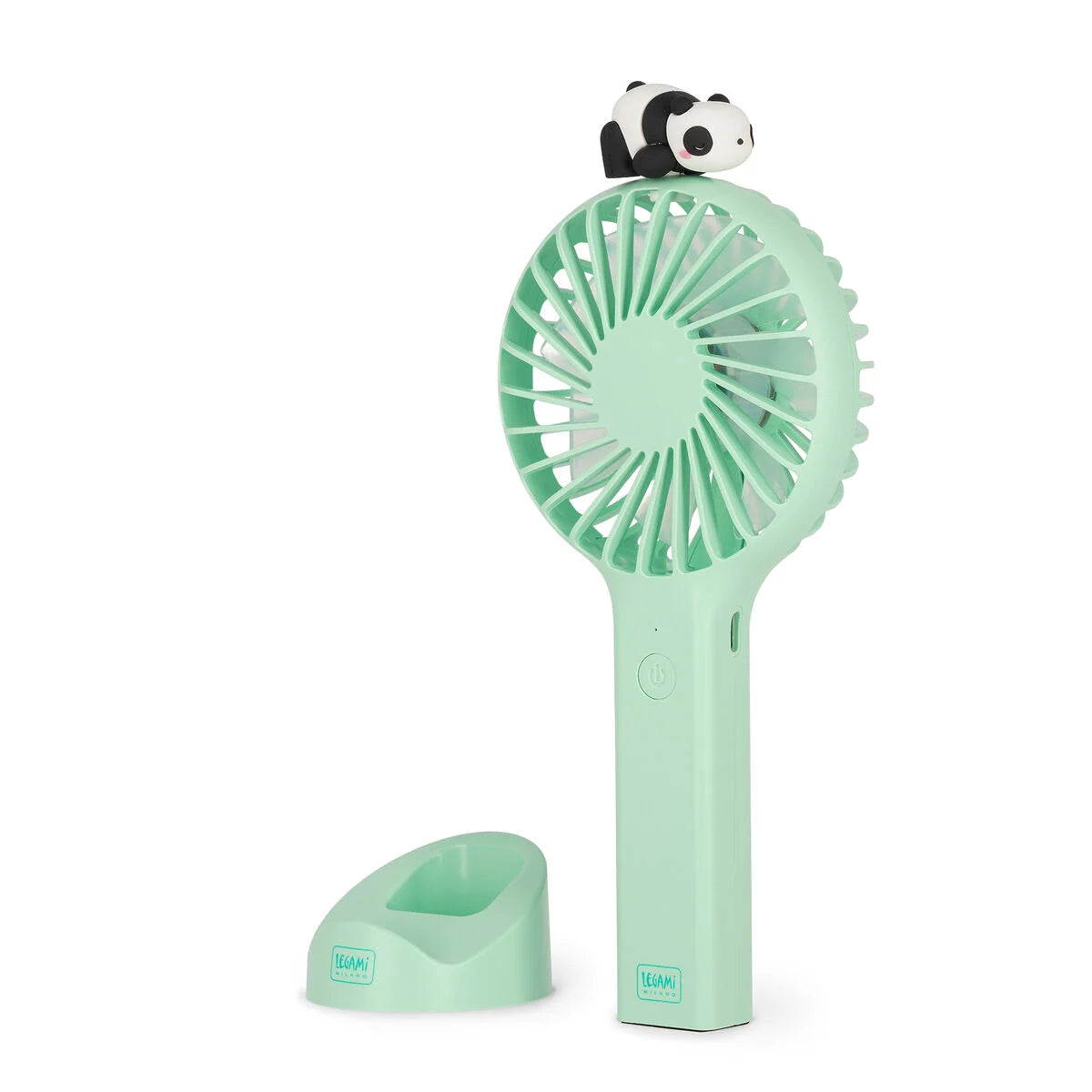 Legami. Rechargeable Portable Fan With Base - Mini Fan