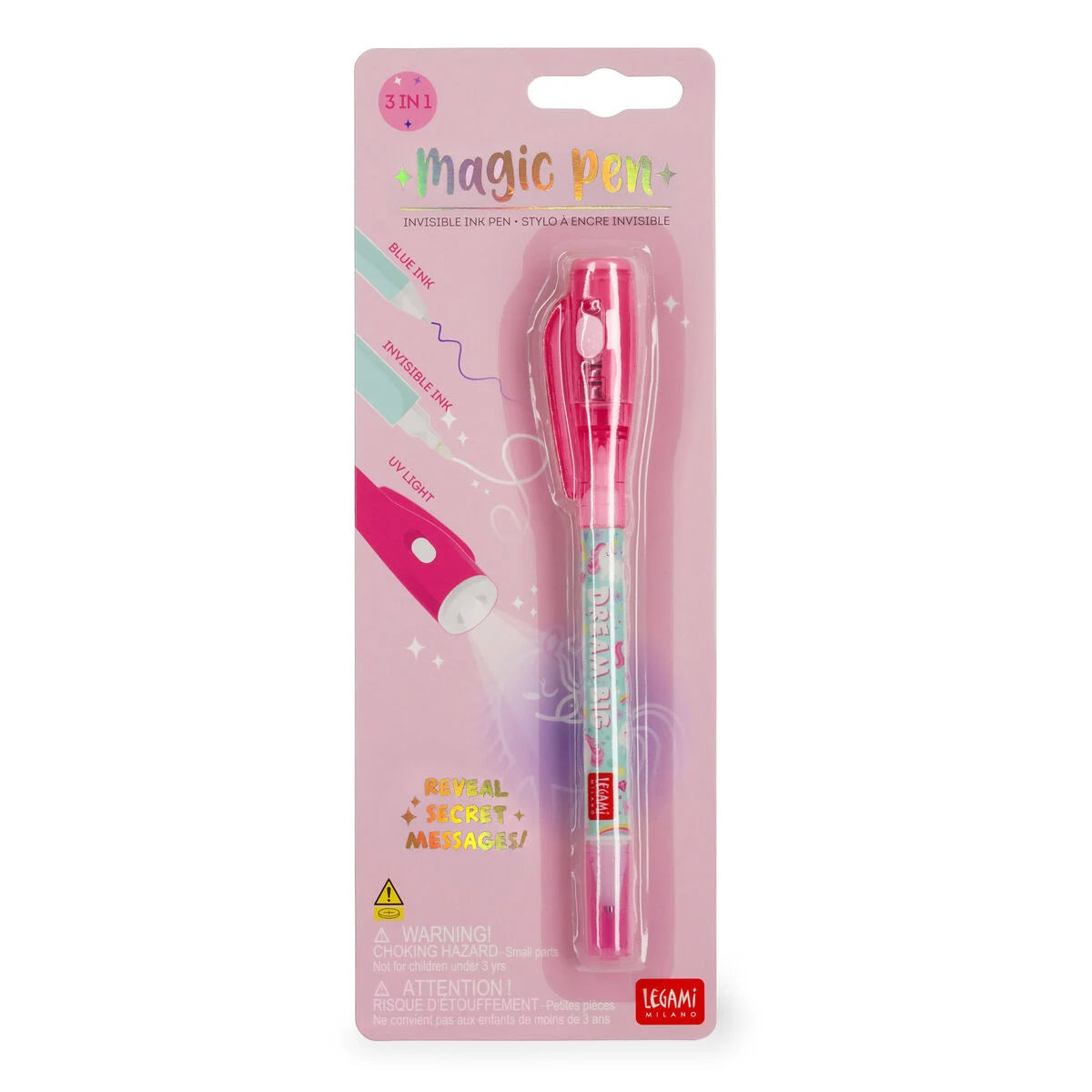 Legami Plush – Invisible Ink Pen - Magic Pen - Unicorn