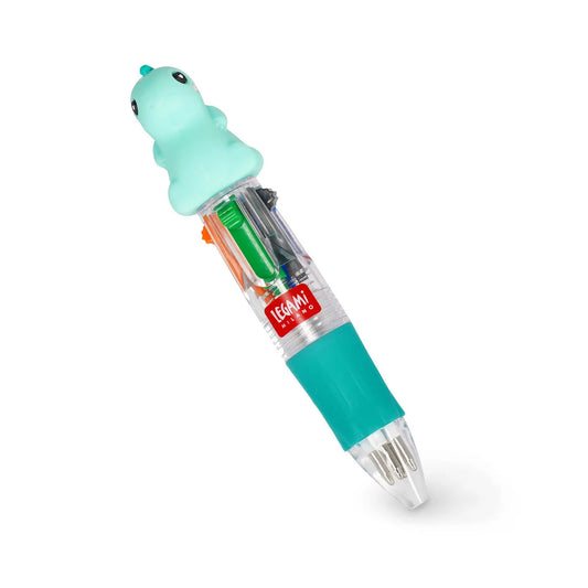 Legami Mini 4-Colour Ballpoint Pen - Dino - Mini Magic Rainbow