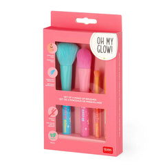Legami. Set of 4 Daisy Makeup Brushes - Oh My Glow!