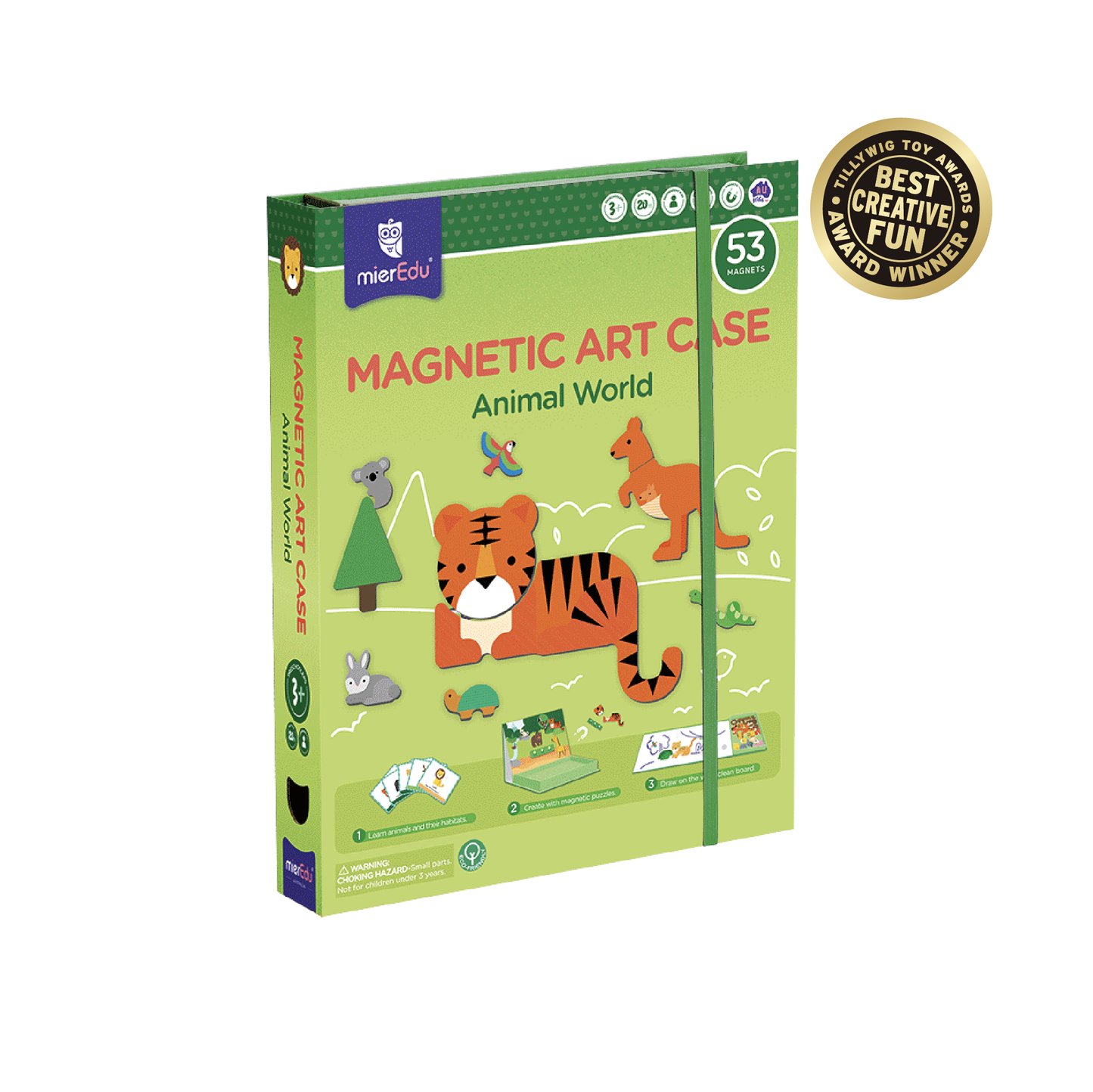 MierEdu. MAGNETIC ART CASE ANIMAL WORLD