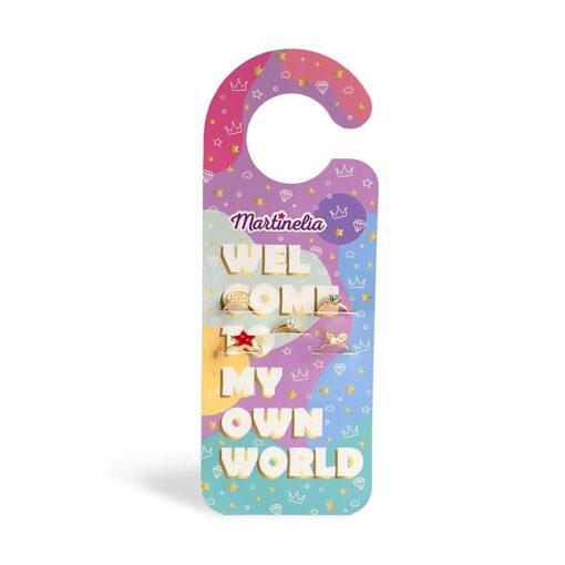 Martinelia Door Hanger Rings Welcome To My Own World 5 Δαχτυλίδια Ηλικία 3+ Μέγεθος Προσαρμόσιμο