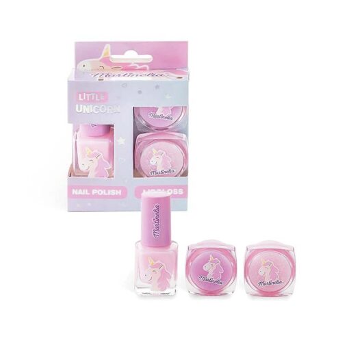 Martinelia Little Unicorn Mini Set Trio – Παιδικό Σετ Βερνίκι 4ml & 2 Lip Balm x 2gr Ηλικίες 3+