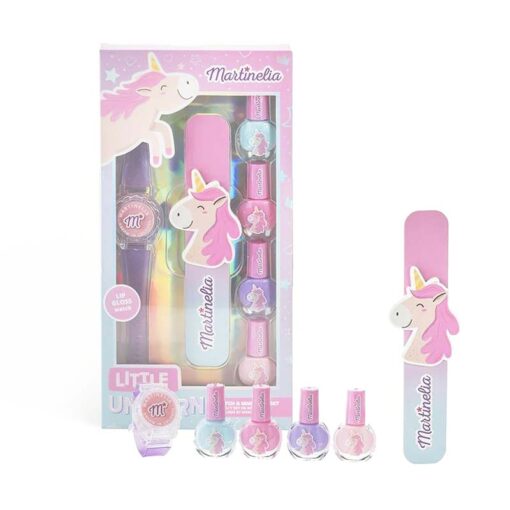 Martinelia Little Unicorn Watch & Manicure Set New – Παιδικό Σετ Περιποίησης για Κορίτσια 11 x 19 x 1,6 cm Ηλικίες 3+