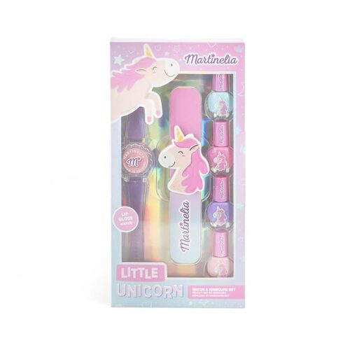 Martinelia Little Unicorn Watch & Manicure Set New – Παιδικό Σετ Περιποίησης για Κορίτσια 11 x 19 x 1,6 cm Ηλικίες 3+