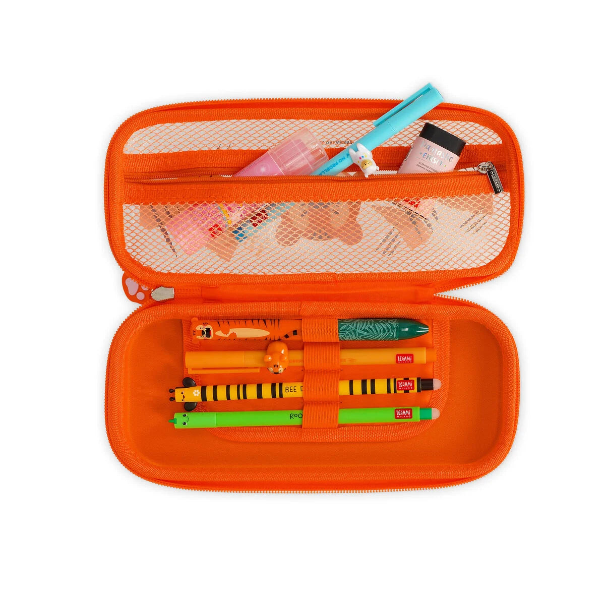 Legami Tiger Rigid Transparent Pencil Case - WonderWow