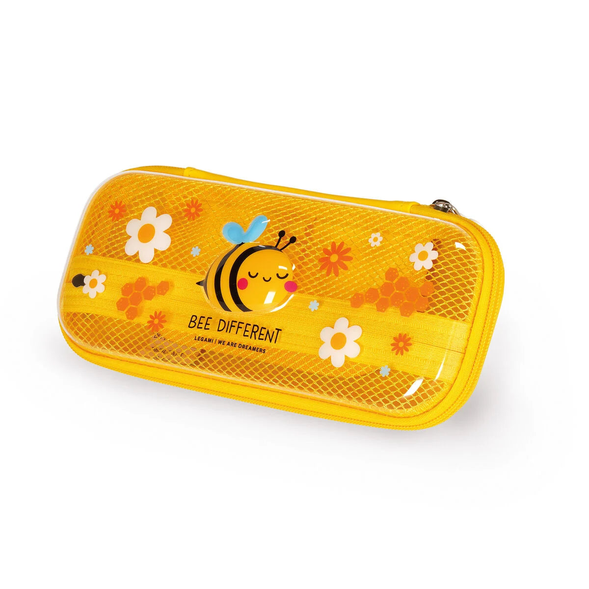 Legami Plush – Bee Rigid Transparent Pencil Case - WonderWow