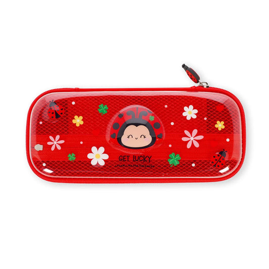 Legami. Ladybug Rigid Transparent Pencil Case - WonderWow