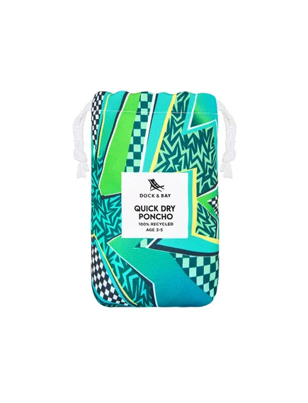 Dock & Bay: Παιδικό πόντσο Quickdry - Για παραλία & Κολυμβητήριο - Tide Skater Microfiber (Μικροϊνες) 3-5ετών