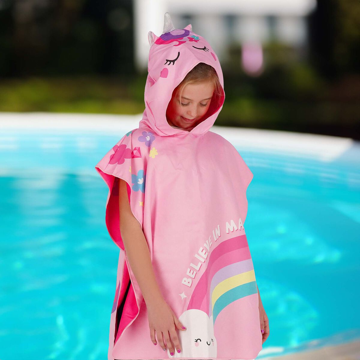 Legami. Unicorn Towelling Poncho For Kids - Kids Poncho