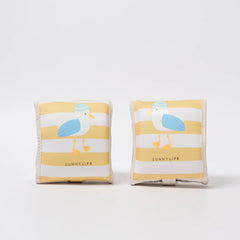 SunnyLife. Μπρατσάκια Sammy the Seagull Mustard Stripe