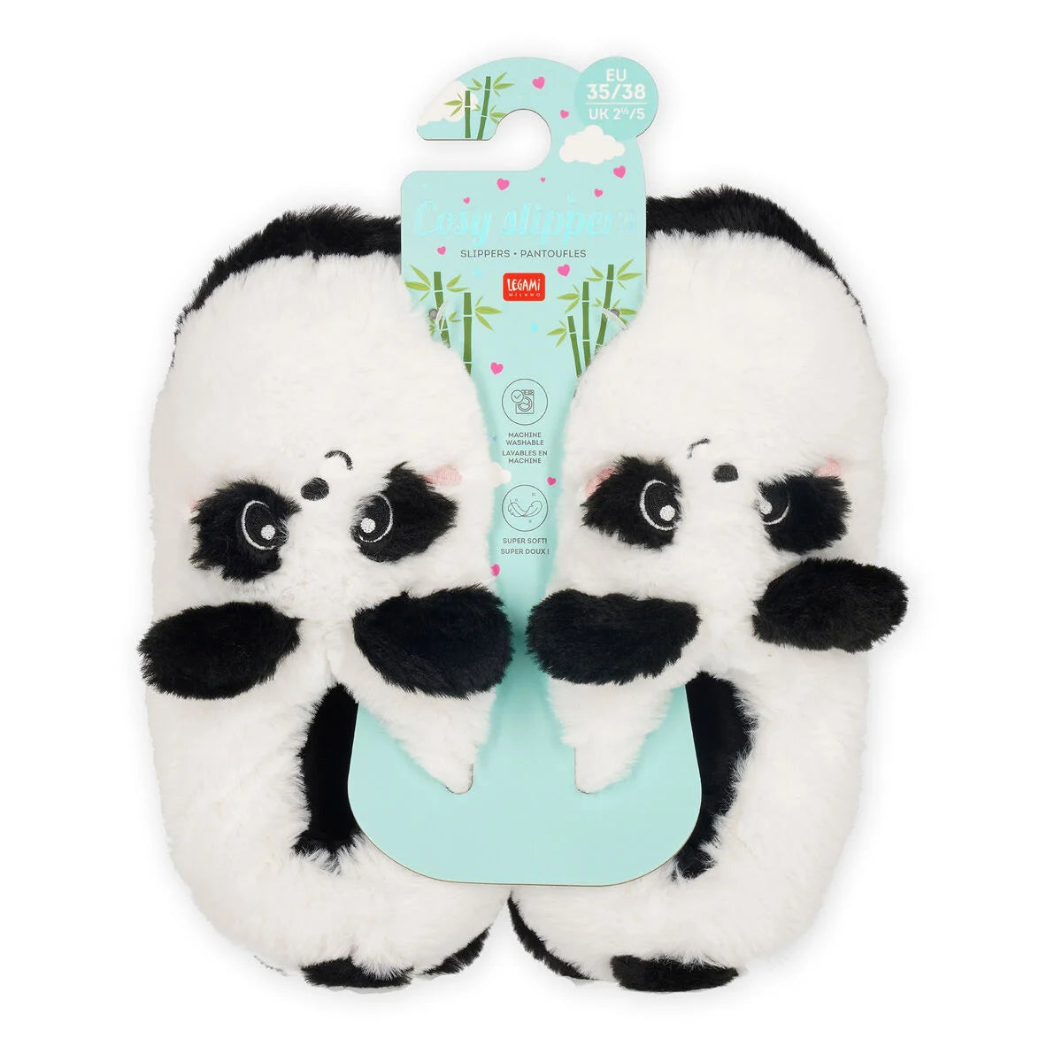 Legami.Slippers - Panda Medium - Cosy Slippers
