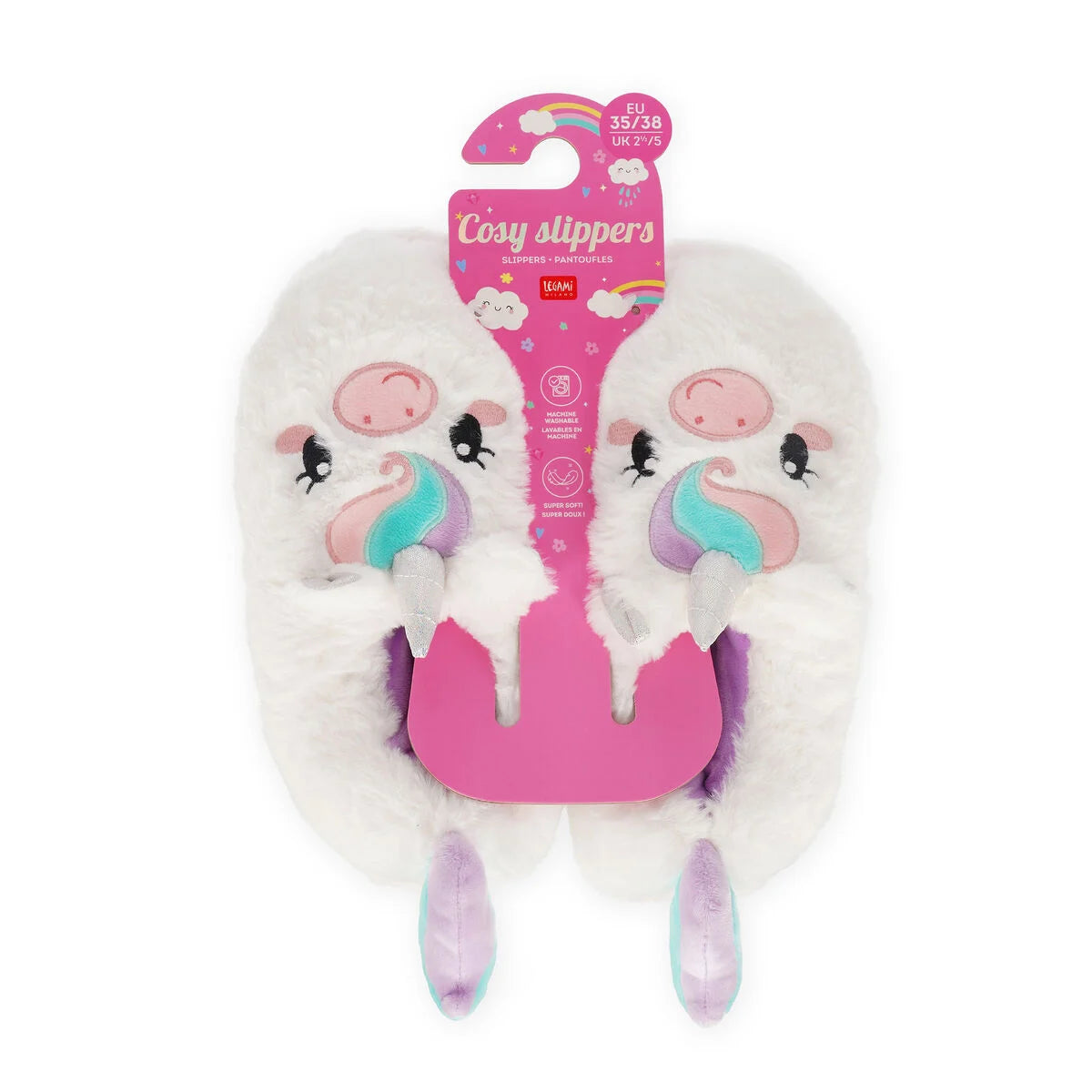 Legami.Slippers - Unicorn Medium - Cosy Slippers