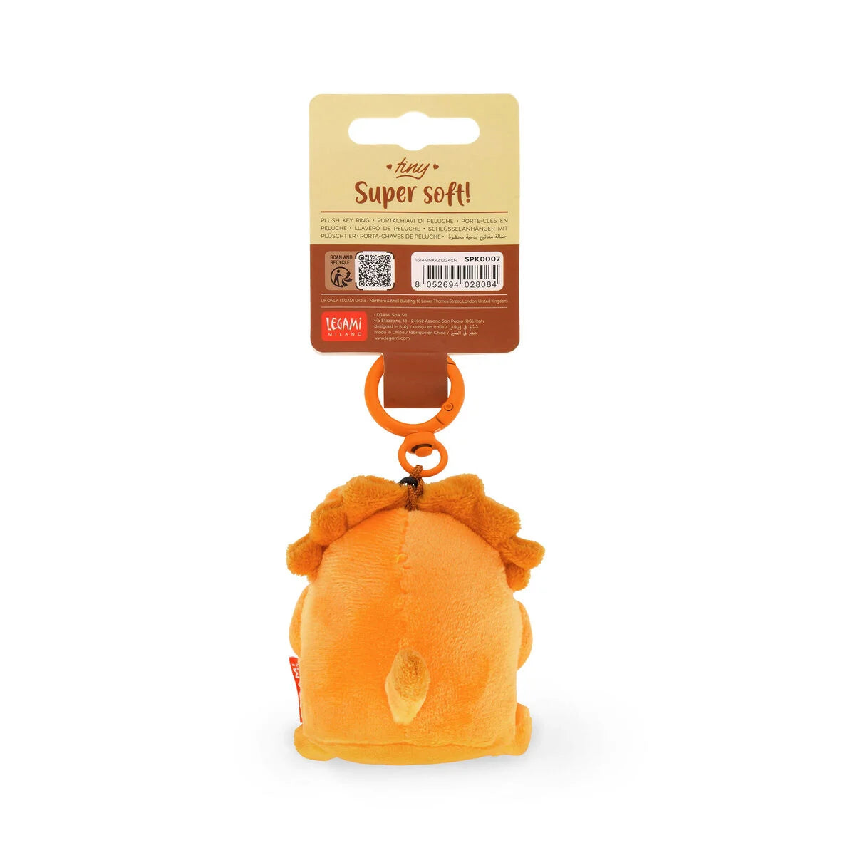 Legami Plush – Super Soft! - Tiny - Lion Keyring