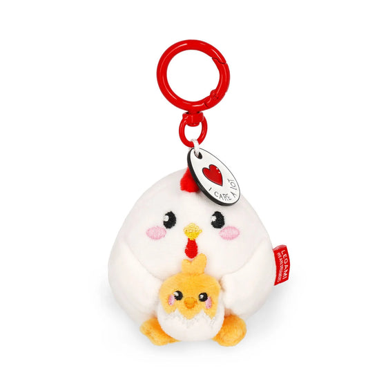 Legami Plush – Super Soft! - Tiny - Hen - Keyring