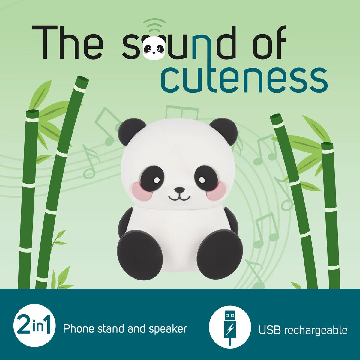 Legami Plush – The Sound Of Cuteness - Wireless Speaker With Stand - Panda