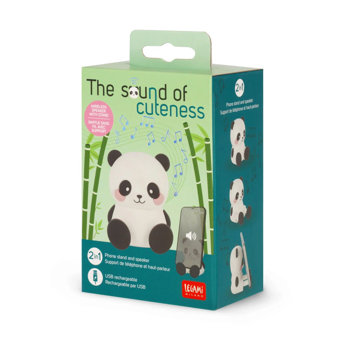 Legami Plush – The Sound Of Cuteness - Wireless Speaker With Stand - Panda