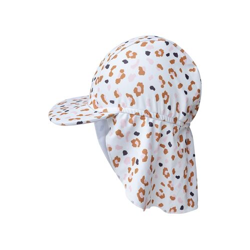 Swim Essentials Βαμβακερό καπέλο, τύπου λεγεωνάριου, με προστασία UPF50+ "kahki Leopard"
