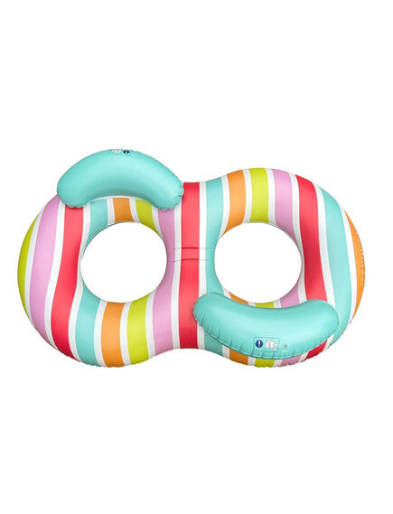 Swim Essentials: Διπλό Σωσίβιο ⌀190εκ. για παιδιά από 6+ ετών - "Rainbow"