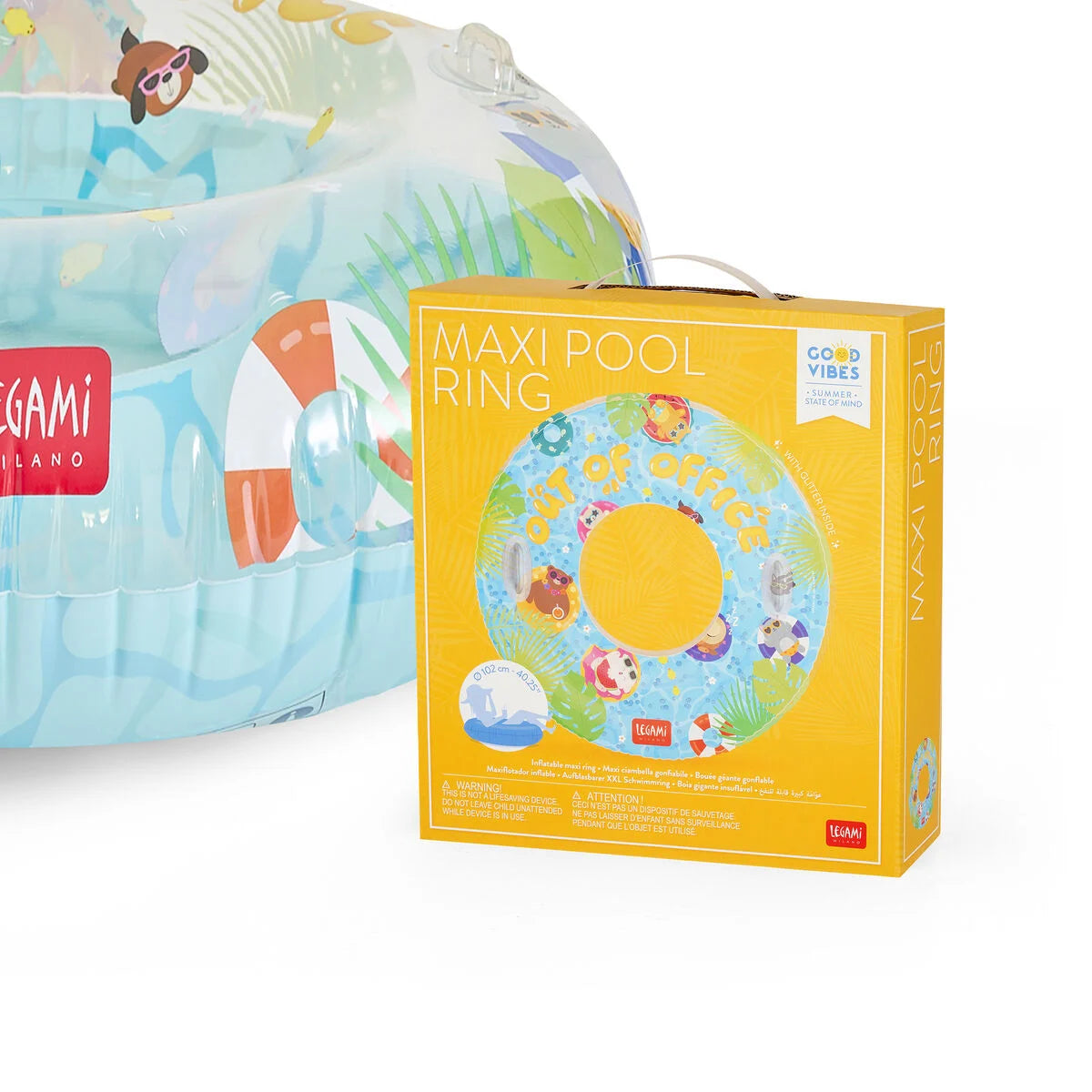 Legami. Out of Office Maxi Inflatable Pool Ring - Maxi Pool Ring