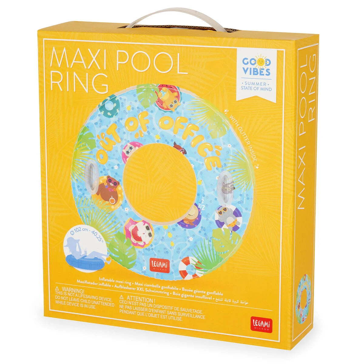 Legami. Out of Office Maxi Inflatable Pool Ring - Maxi Pool Ring