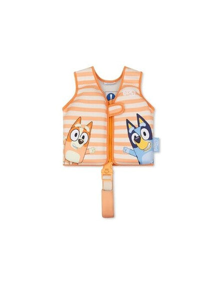 Swim Essentials: Σωσίβιο γιλέκο κολύμβησης με ιμάντα ασφαλείας για παιδιά 1-2 & 2-3 ετών "Bluey"