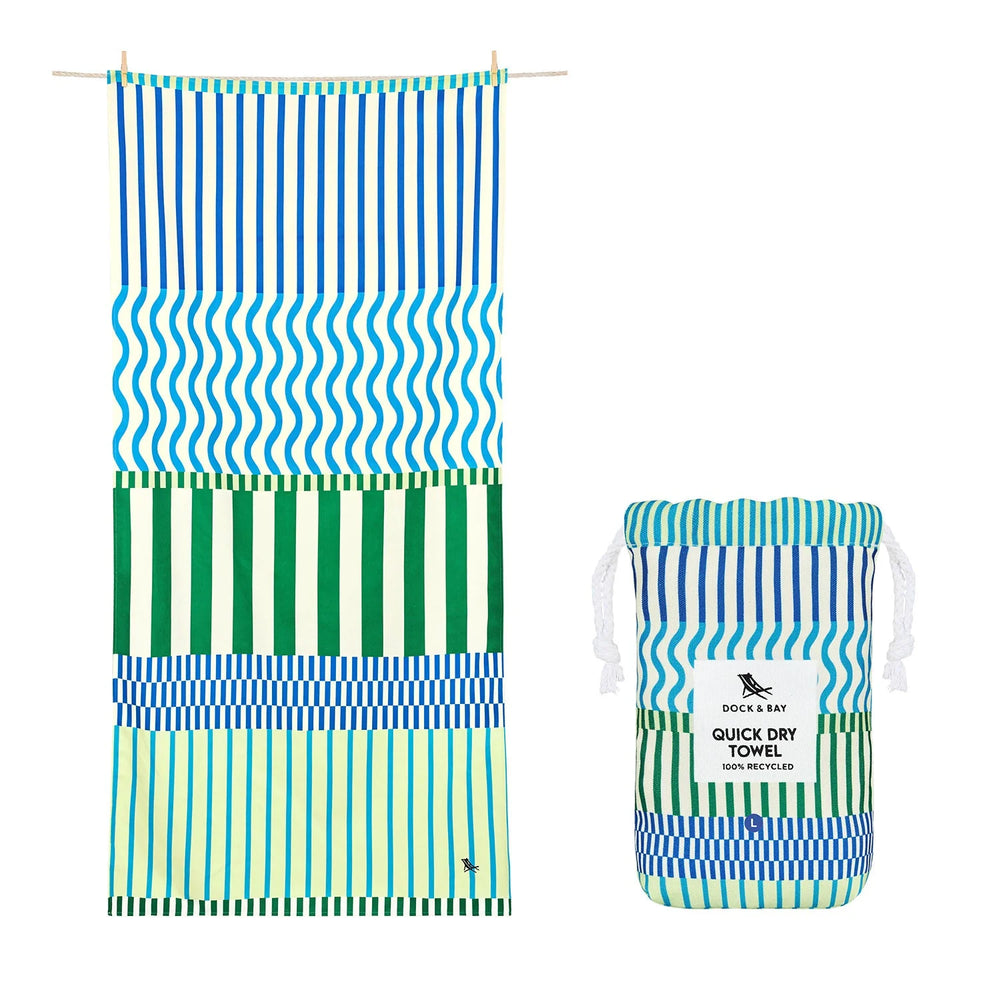 Dock & Bay: Πετσέτα θαλάσσης Quickdry Blueberry Spritz Microfiber (Μικροϊνες) L (160x90εκ.)