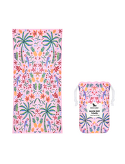 Dock & Bay: Πετσέτα θαλάσσης Quickdry Pink Paradise Microfiber (Μικροϊνες) L (160x90εκ.)