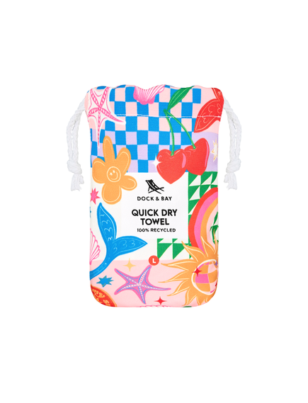 Dock & Bay: Πετσέτα θαλάσσης - Good Vibes Club Microfiber (Μικροϊνες) 160x90 εκ