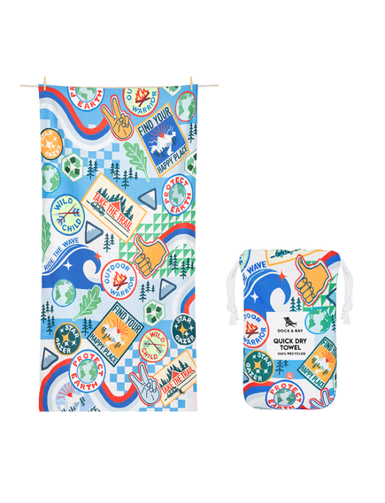 Dock & Bay: Πετσέτα θαλάσσης - Into the Wild Microfiber (Μικροϊνες) 160x90 εκ