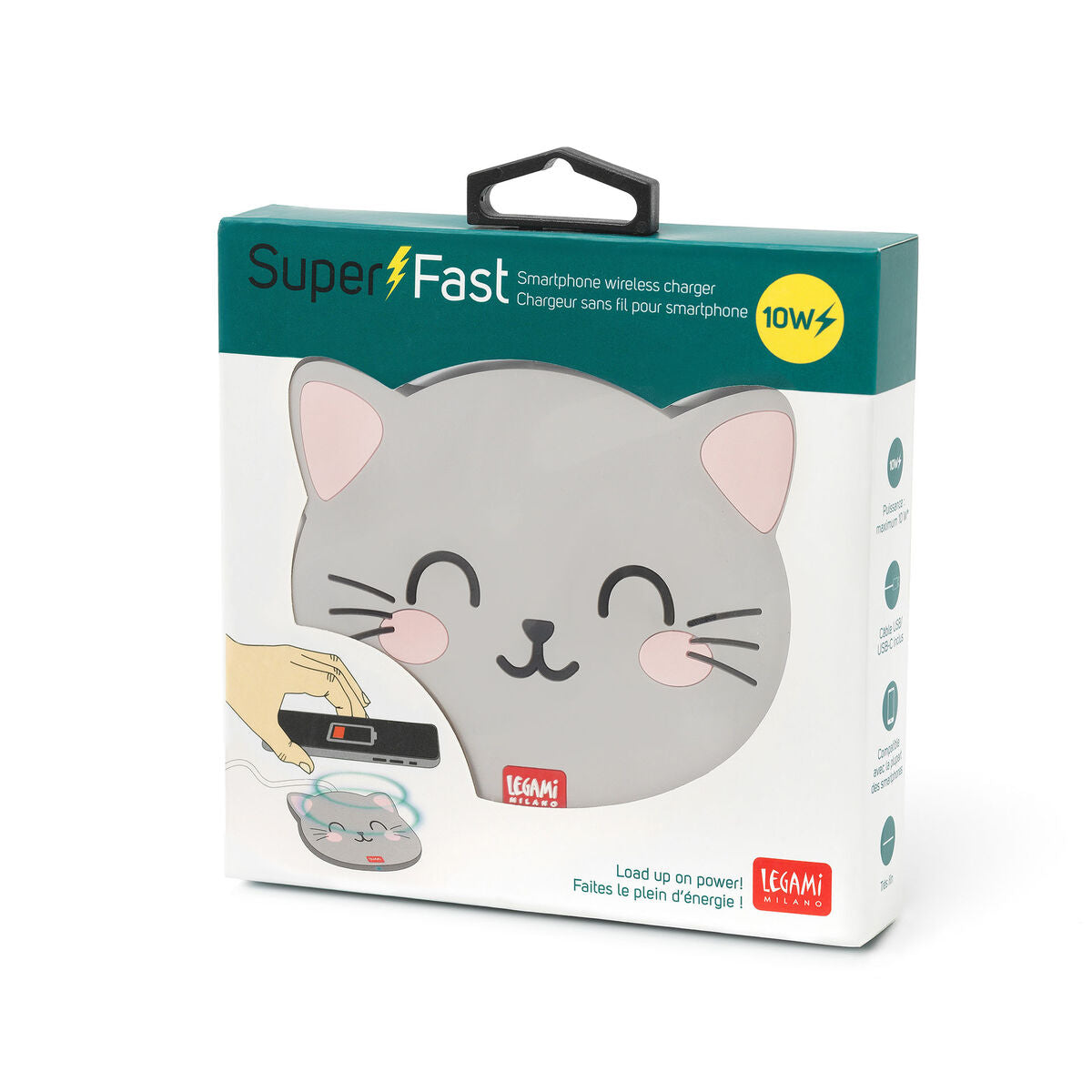 Legami. Wireless Smartphone Charger KITTY