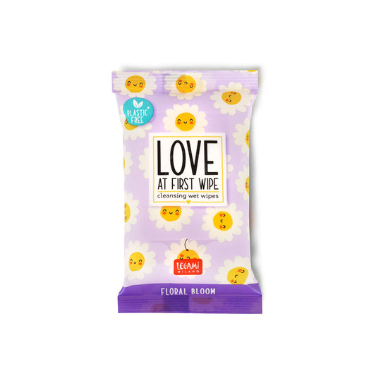 Legami 10 Daisy Wet Wipes - Love At First Wipe