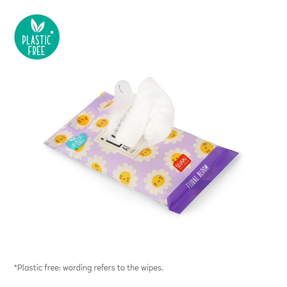 Legami 10 Daisy Wet Wipes - Love At First Wipe