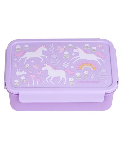 A little lovely company: Δοχείο φαγητού Bento με χωρίσματα- 1,2 L- Unicorn Dreams