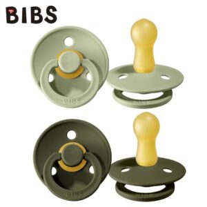 BIBS ΠΙΠΙΛΕΣ COLOUR ROUND-2 PACK-SAGE/HUNTER GREEN No2