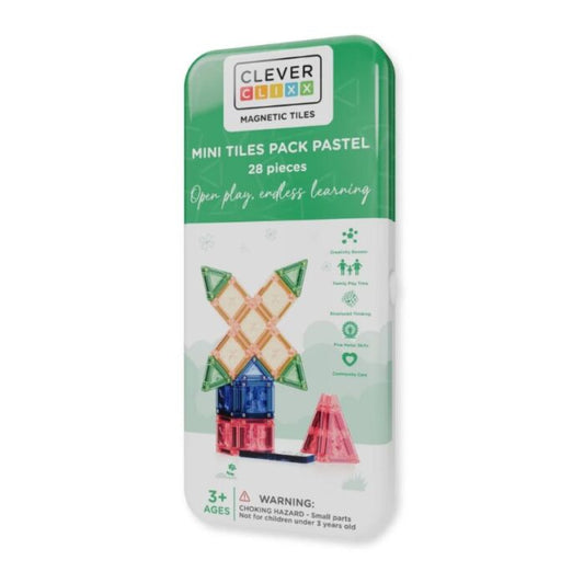 Cleverclixx. Mini Tiles Pack Pastel | 28 pieces
