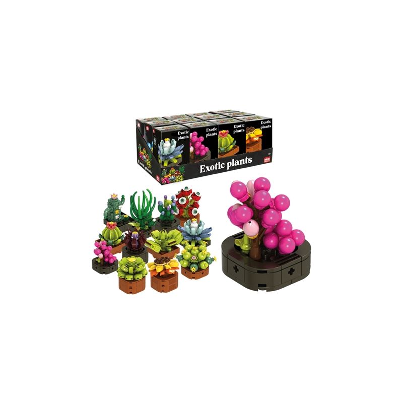 Girabrilla.Κατασκευή εξωτικών φυτών με τουβλάκια