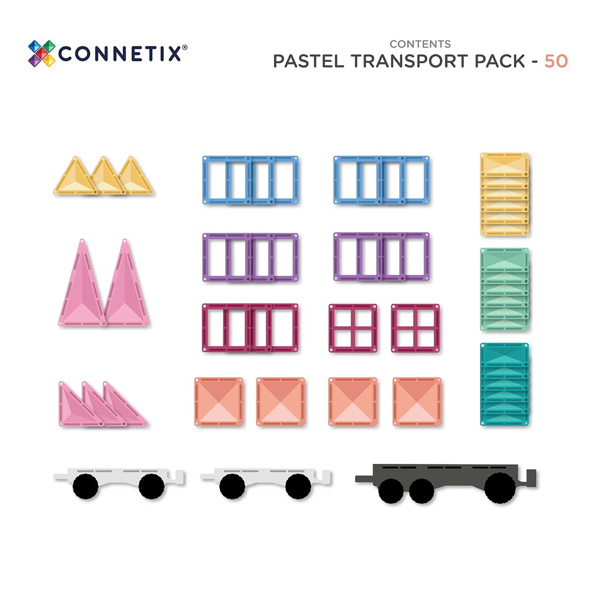 CONNETIX. Pastel Transport Pack 50 pc